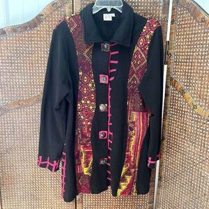 Parsley & Sage jacket cardigan large black